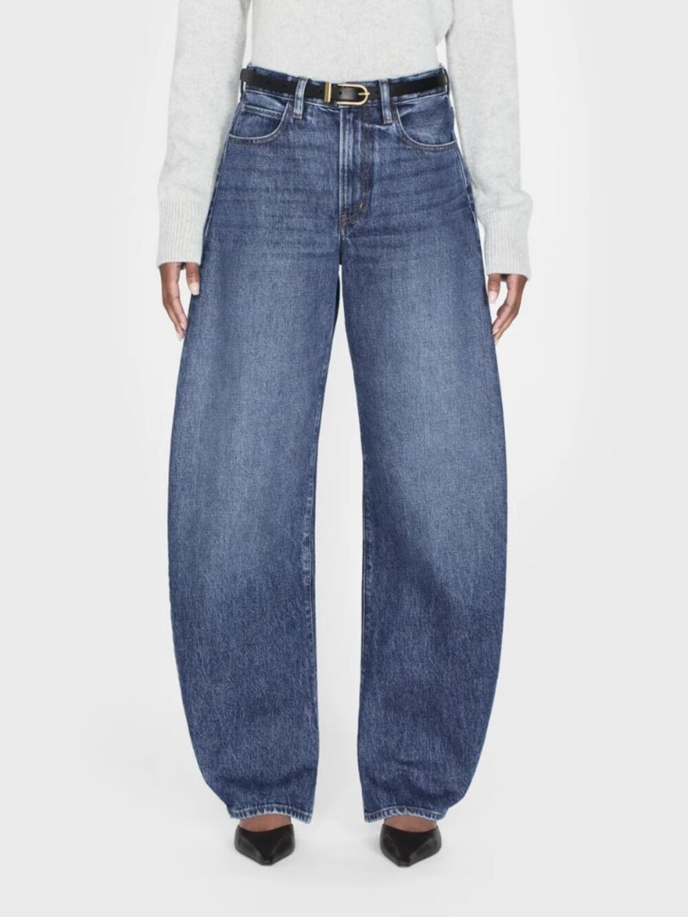 $298 FRAME The Bubble Westbury Denim Barrel Jean - Size 28
